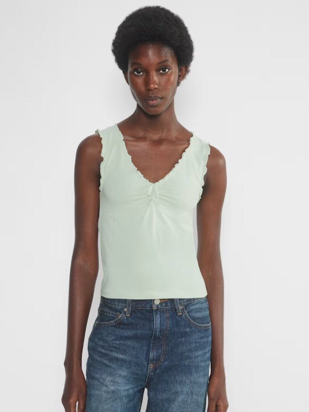 NWOT Aritzia Sunday Best CHILL NECTAR TOP XS	BRUSHED GREEN
